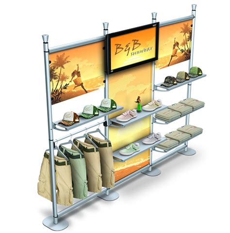 Product Display Showing Available Options For Hanger Racks Shelving
