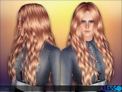 Glow Hairstyle By Alesso By The Sims Resource For Sims 3 Sims Hairs