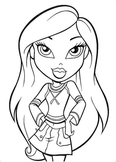 Bratz free online coloring pages. Free Printable Coloring Pages - Cool Coloring Pages: Bratz ...