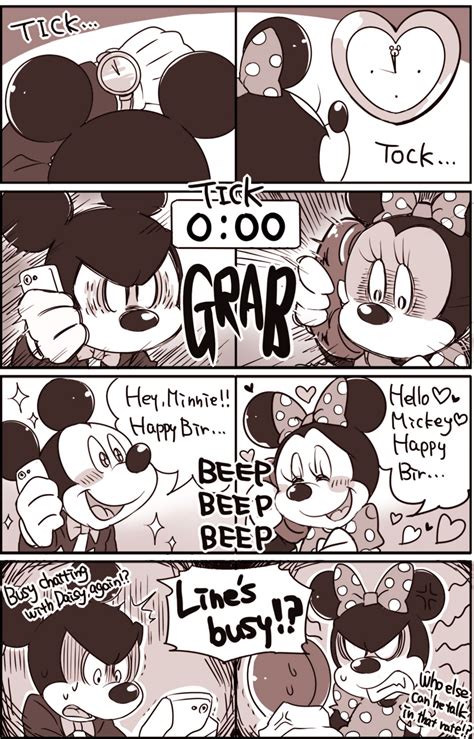 Happy Birthday Mickey And Minnie By Hentaib2319 On Deviantart Cómics Divertidos Imágenes