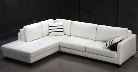 Dimension 4 seater lshape:260cm x 98cm x 154cm. White Leather L Shaped Sofa Large White L Shaped Leather Sectional Sofa - TheSofa