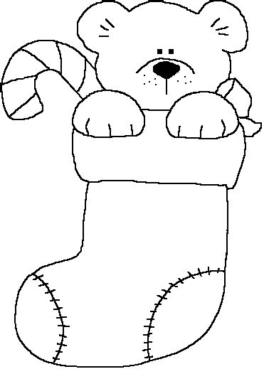 Christmas coloring pages snowmen, santa, gingerbread and more. stocking | Christmas Stocking Coloring Page For Pictures ...