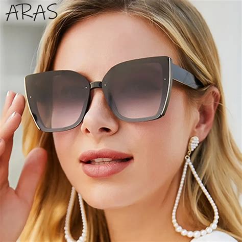 oversized cat eye sunglasses women 2024 new fashion cateye sun glasses for ladies classic