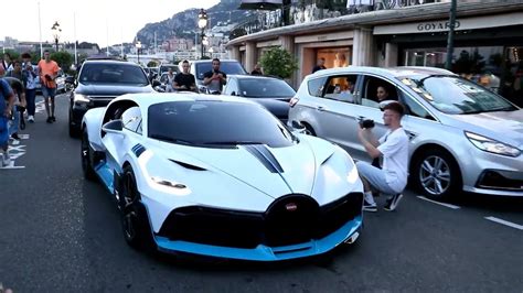 Prince Of Qatar 1500 Hp Bugatti Divo At Monaco Exhaust Sound And Look
