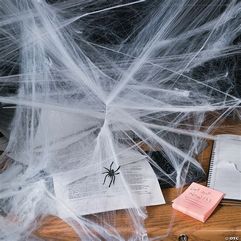 Stretchable Spider Webs Halloween Decorations 12 Pc