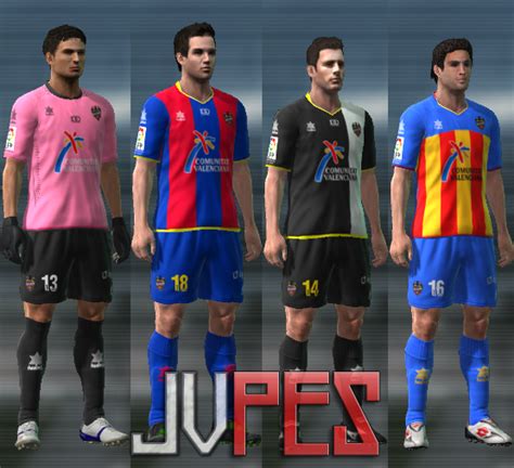 They have also used a black and white away kit, the original levante fc colours. Editando Uniformes P.E.S.: Julho 2011