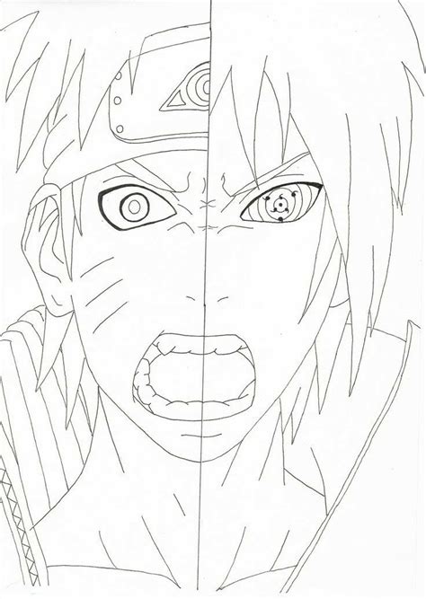 Pin de Baudry Peleka em 画画素材  Desenhos para colorir naruto, Naruto e
