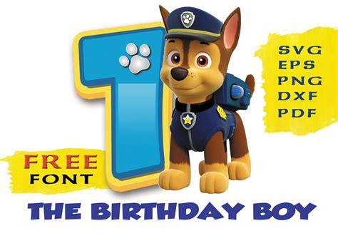 Paw Patrol Birthday Svg Files 1253 File Include Svg Png Eps Dxf