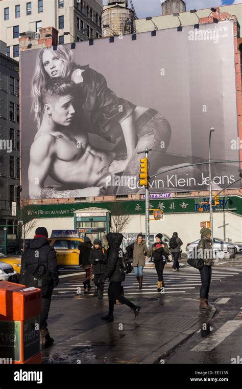 A Calvin Klein Underwear Billboard In The Soho Neighborhood Of New York