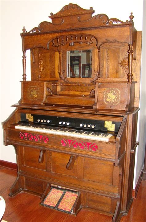 Antique Late 1800s Pump Organ By Beckwith Organ Company From Chicago