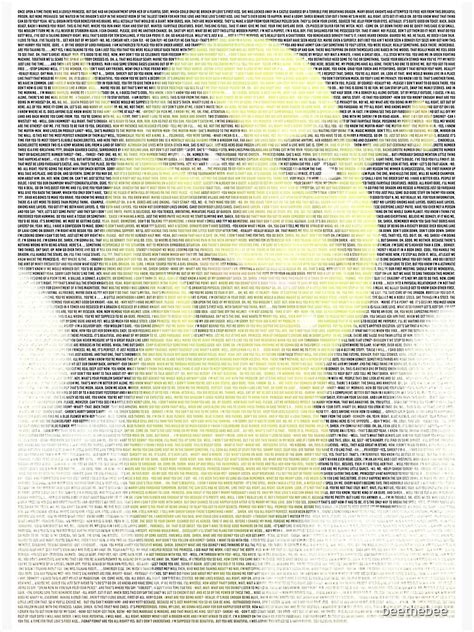 Entire Shrek Script Featuring Shrek Poster For Sale By Beethebee