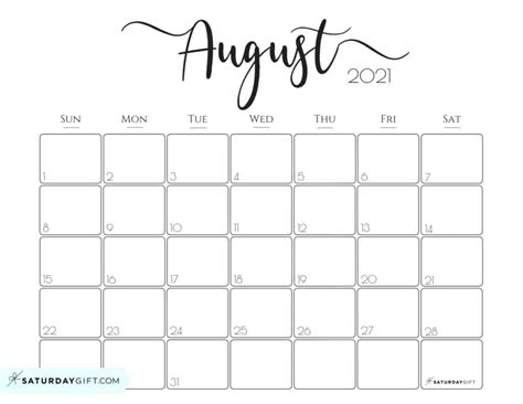 Phases of the moon are calculated using local time in new york. August 2021 Printable Calendar With Lines | Best Calendar ...