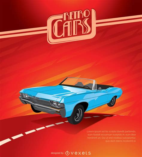 Vintage Car Poster Vector Download