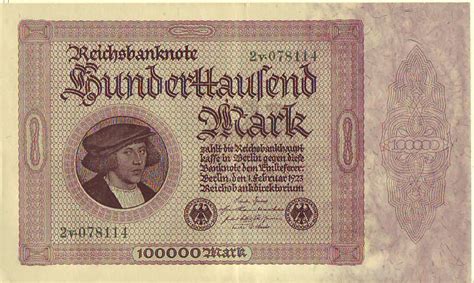 Reichsbanknote 1923 Deutschland 100000 Mark Ef Ma Shops