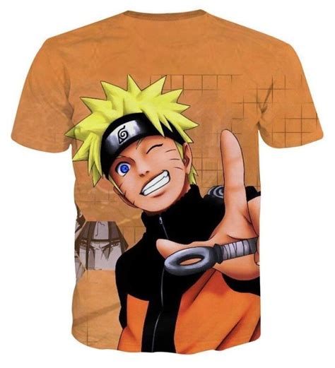 Naruto Uzumaki Japanese Anime Smiling Cute Cool T Shirt Saiyan Stuff