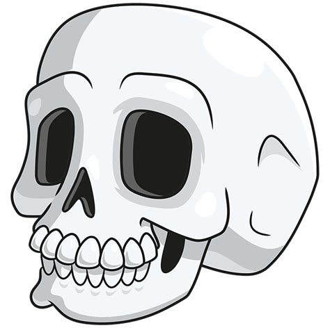 How To Draw A Cartoon Skull Really Easy Drawing Tutorial