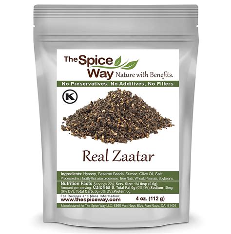 Buy The Spice Way Real Zaatar With Hyssop Spice Blend 4 Oz No