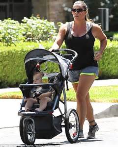 Former Baywatch Babe Nicole Eggert Uses A Stroll With Her One Year Old