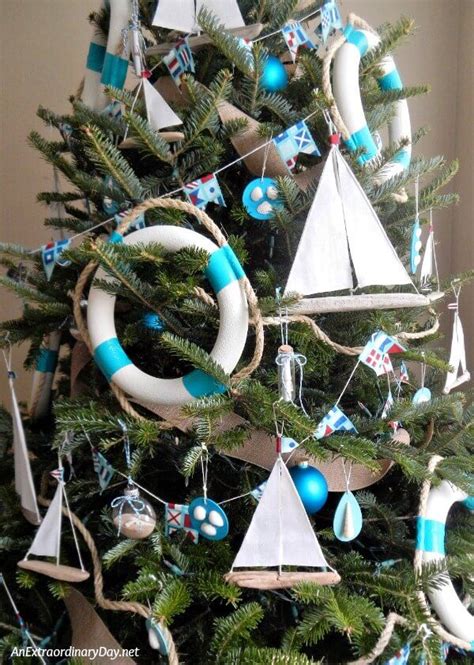 How To Make Easy Sailboat Christmas Ornaments Nautical Christmas