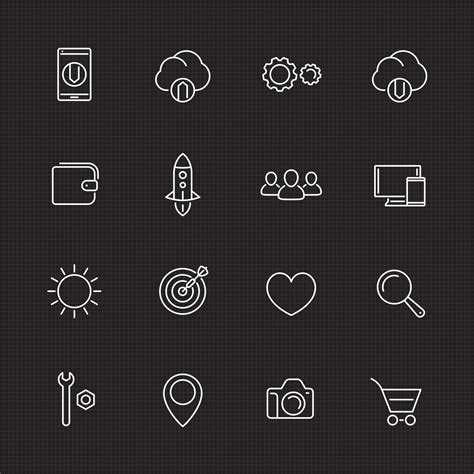 Linear Icon Set 2793464 Vector Art At Vecteezy