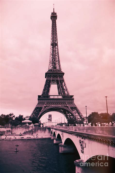 Paris Pink Eiffel Tower Photograph By Carol Groenen Pixels
