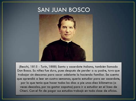 Jose Daniel Villamar Biografia De San Juan Bosco