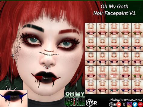 The Sims Resource Oh My Goth Noir Eyeshadow M