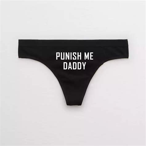 Punish Me Daddy Ddlg Thong Bratty Submissive Slut Bdsm Etsy