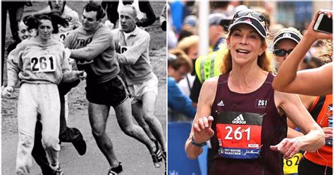 50 years later the first woman to run the boston marathon finished the race again