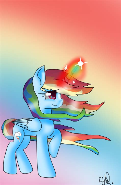 Rainbow Dash Alicorn By Septicmelon On Deviantart