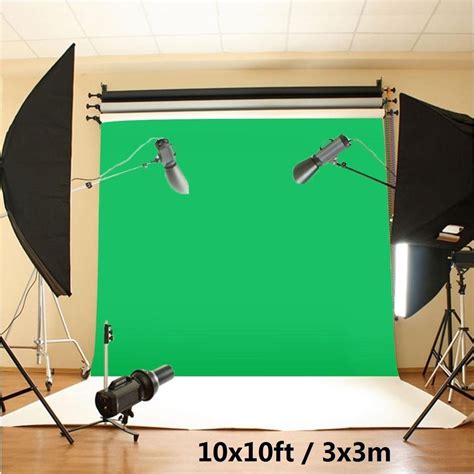 Buy 10x10ft Chromakey Green Screen Muslin Backdrop Photo Background