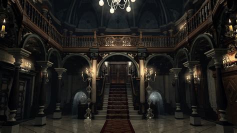 Mansion Hall Environment Bow Qin Mansion Aesthetic Mansions