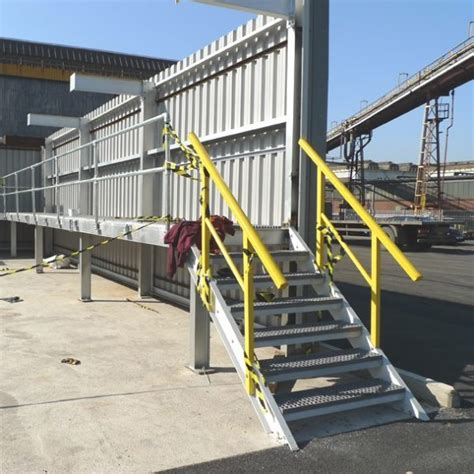 Grp Grating And Access Stairs Installed At Steel Manufacturing Plant