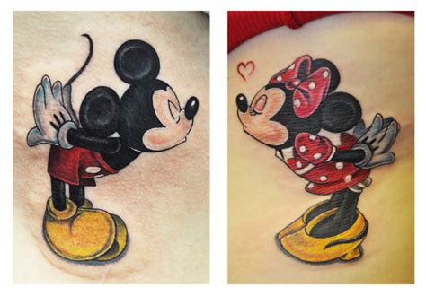 19 Adorable Disney Character Mickey And Minnie Mouse Tattoos