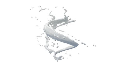 Milk Splash With Droplets 9375026 Png