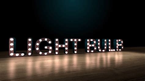 Light Bulb Sign Text After Effects Tutorial In After Effects Cc 2018