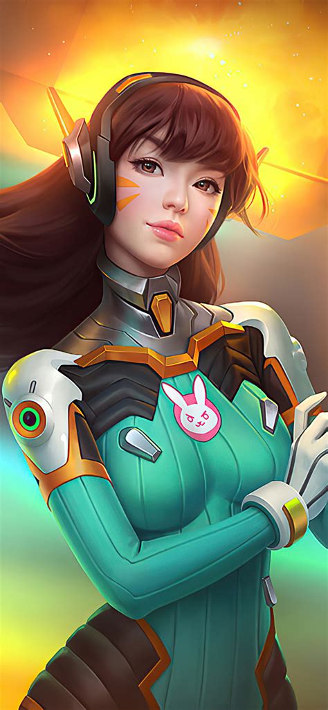 1242x2688 dva overwatch 4k 2020 artwork iphone xs max hd 4k wallpapers images backgrounds