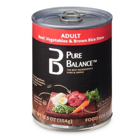 With a range of flavors and combinations for dogs of different ages and. Pure Balance Beef, Vegetables & Brown Rice Stew Adult Wet ...
