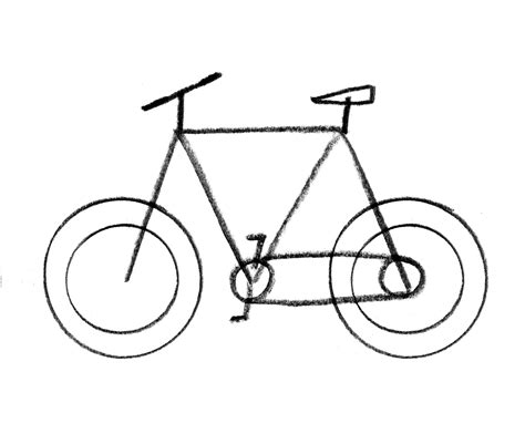 How To Draw A Bicycle Bicycle Drawing Bike Drawing Bicycle Sketch