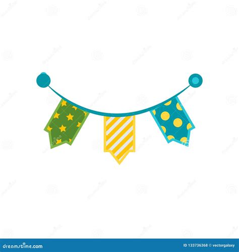 Garlands Icon Vector Sign And Symbol Isolated On White Background