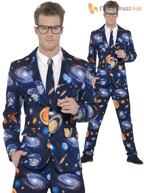 Mens Stand Out Suit Stag Do Fancy Dress Party Outfit Funny Comedy