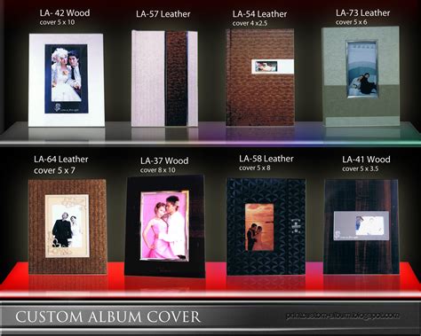 Wedding Custom Album Printing Services: Contoh Kulit dan Cover untuk