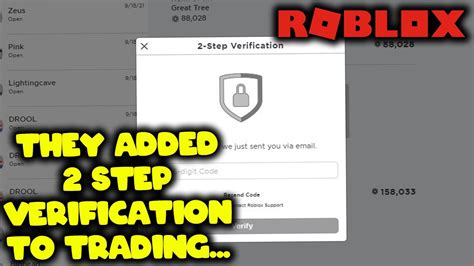 Roblox Added Mandatory 2 Step 2fa To Trading Youtube