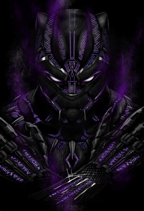 Black Panther Fan Art 4k Xfxwallpapers Gambaran