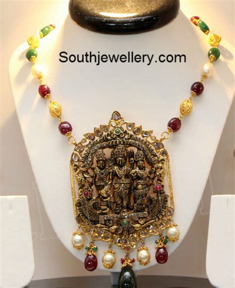 Antique Temple Necklace Indian Jewellery Designs