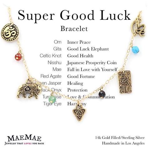 Super Good Luck Charm Bracelet MaeMae Jewelry Genuine Etsy In 2020