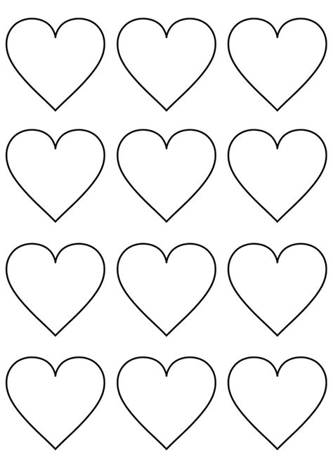 12 Free Printable Heart Template Cut Outs Laptrinhx News