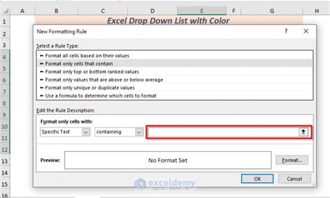 How To Create Excel Drop Down List With Color 2 Ways ExcelDemy