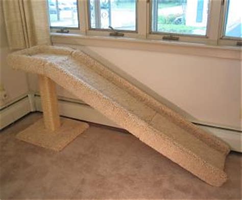 Protect indoor decoration, doors, carpets, screens and wooden products from cat claws. показать всеописание товара. Cat Ramp with Scratching Post - Pet Classics™
