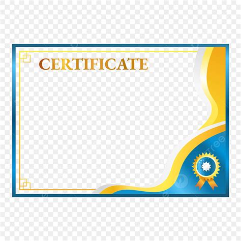Gold Accent Clipart Transparent Background Graduation Certificate